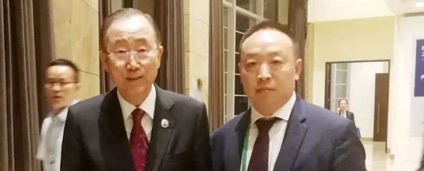 骚逼灰丝联合国第八任秘书长潘基文会见赵章栓会长